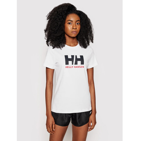 Helly Hansen T-Shirt Logo 34112 Biały Classic Fit