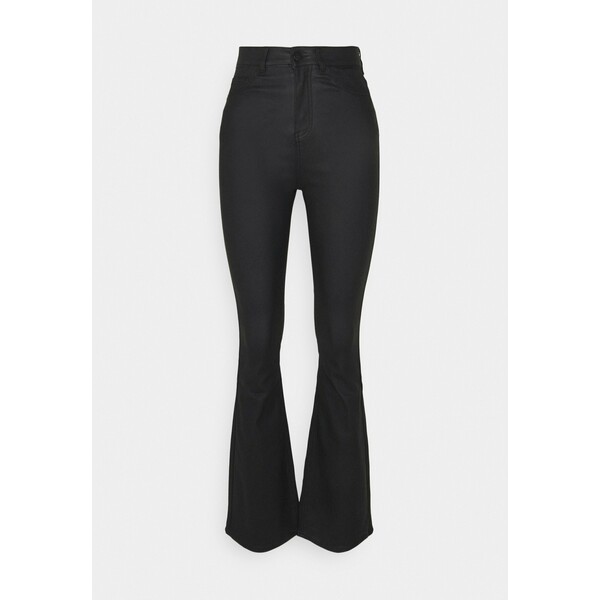 Nly by Nelly COOL COATED FLAIR Jeansy Dzwony black NEG21N006
