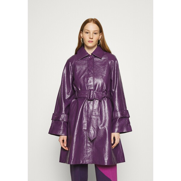 HOSBJERG CORA TORI SHORT Klasyczny płaszcz purple HOX21U007