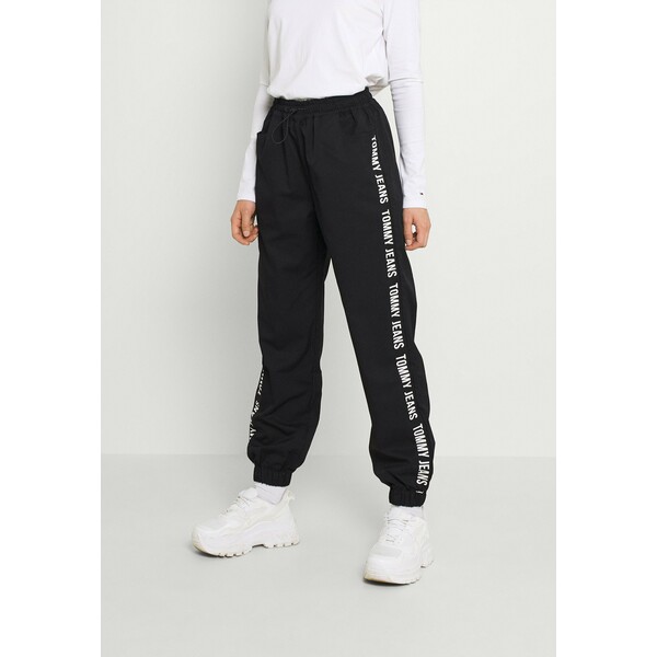 Tommy Jeans JOGGER TAPE RELAXED Spodnie treningowe black TOB21A01Q