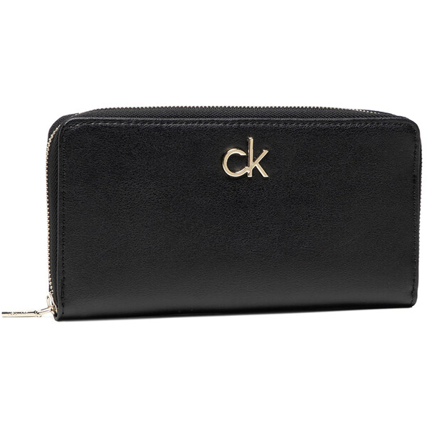 Calvin Klein Duży Portfel Damski Slim Z/A Wallet Lg K60K608346 Czarny