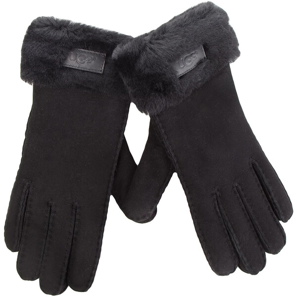 Ugg Rękawiczki Damskie W Turn Cuff Glove 17369 Czarny
