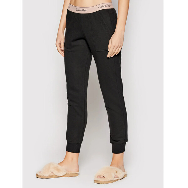 Calvin Klein Underwear Spodnie dresowe 000QS6148E Czarny Regular Fit