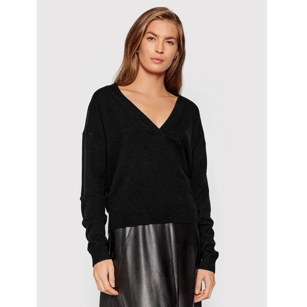 Marella Sweter Colore 33662018 Czarny Regular Fit