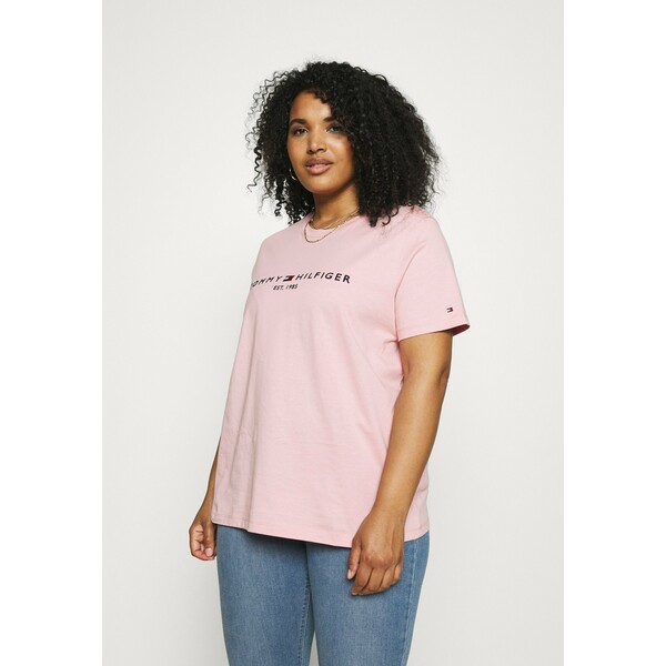 Tommy Hilfiger Curve REGULAR TEE T-shirt basic glacier pink TOY21D013
