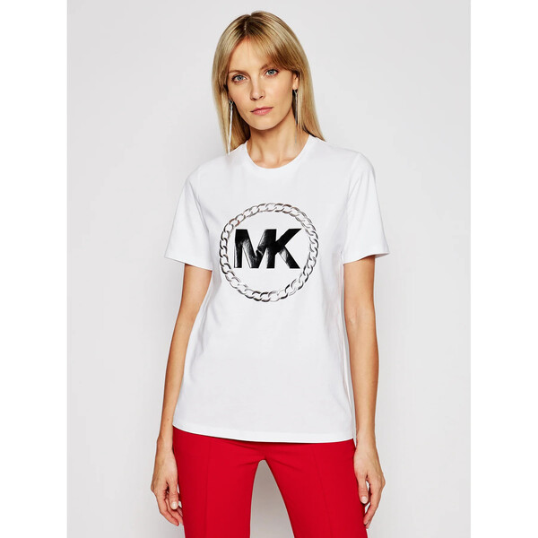 MICHAEL Michael Kors T-Shirt MH05MVP97J Biały Regular Fit