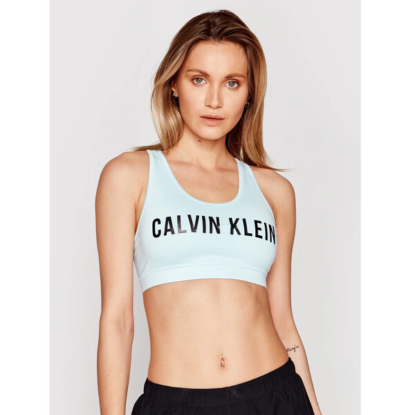Calvin Klein Performance Biustonosz top Medium Support 00GWF0K157 Niebieski