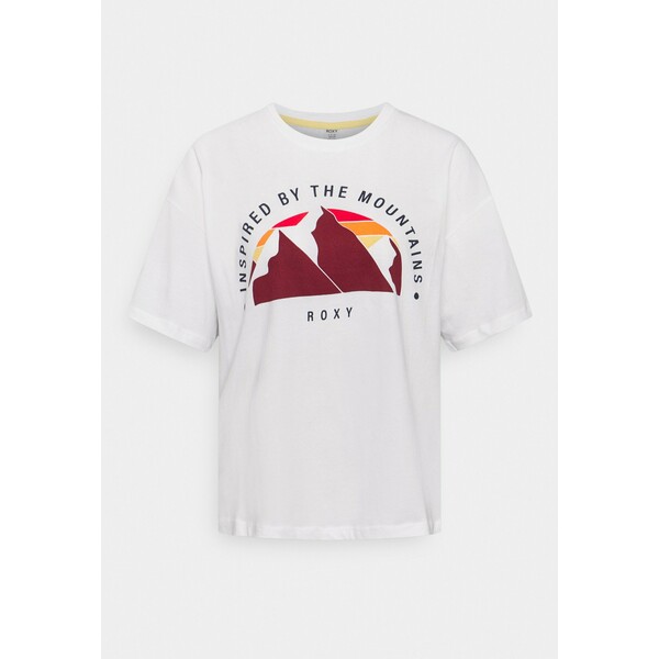 Roxy START ADVENTURES T-shirt z nadrukiem white RO541D05R