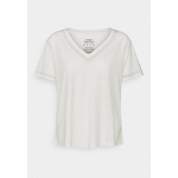 Ecoalf MOON WOMAN T-shirt z nadrukiem off white ECD21D005