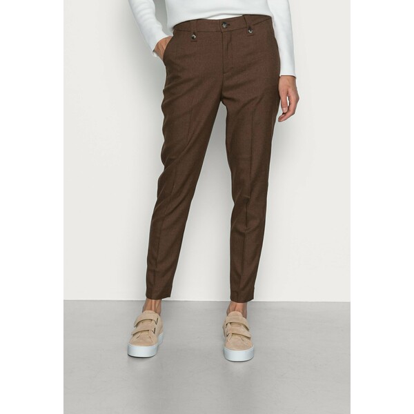 Mos Mosh KARA TWIGGY MELANGE PANT Spodnie materiałowe brown MX921A09E