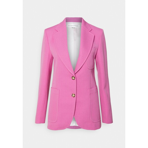 Victoria Beckham SINGLE BREASTED FITTED JACKET Żakiet bright pink V0921G00E