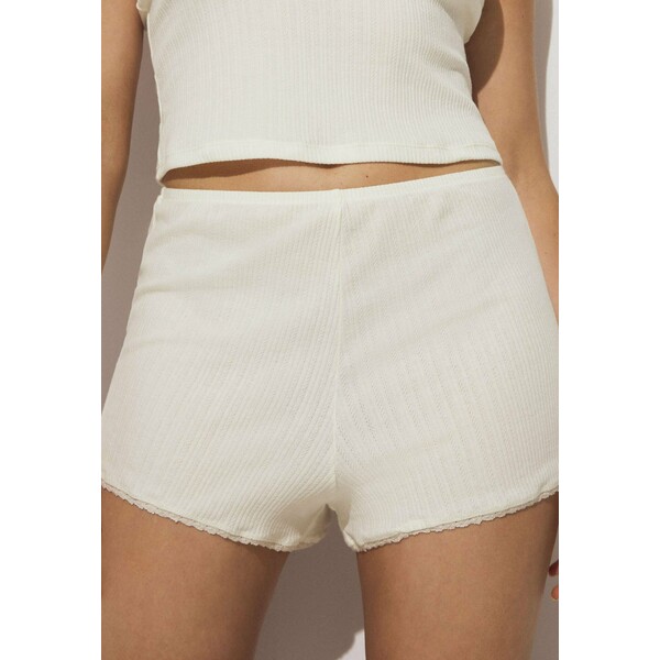 OYSHO CUTWORK Spodnie od piżamy off-white OY181O0UR