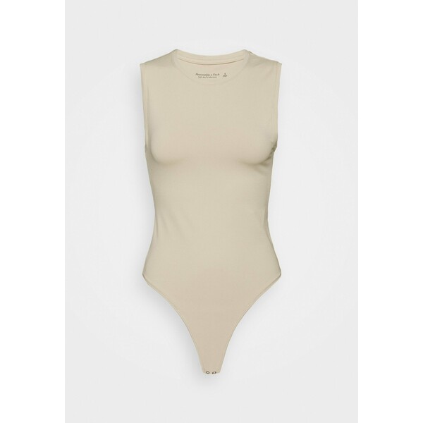 Abercrombie & Fitch BARE SEAMLESS V BODYSUIT Top light brown A0F21D0HL