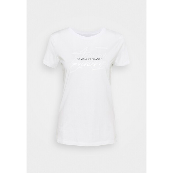 Armani Exchange T-shirt z nadrukiem optic white ARC21D02X