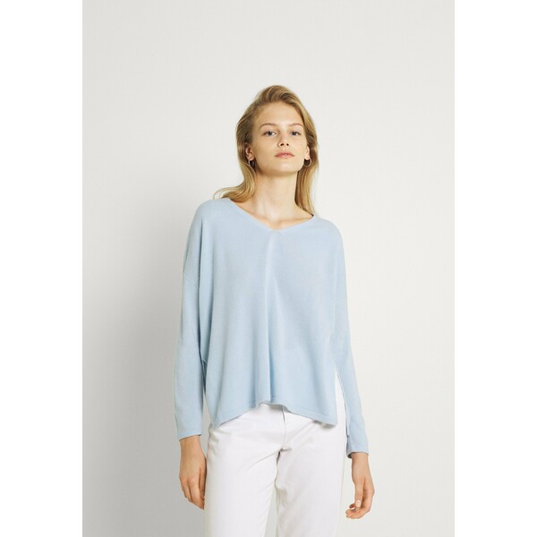 ONLY Petite ONLAMALIA V NECK Sweter cashmere blue OP421I07L