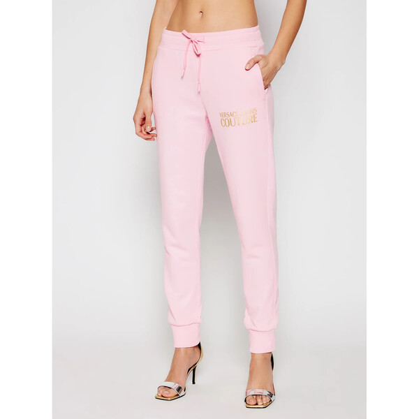 Versace Jeans Couture Spodnie dresowe A1HWA1TA Różowy Regular Fit