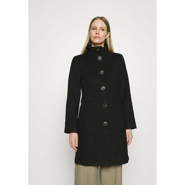 Marks & Spencer London COAT Klasyczny płaszcz black QM421U02H