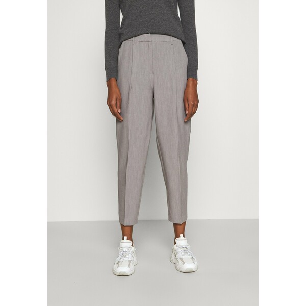 Bruuns Bazaar CINDYSUS DAGNY PANTS Spodnie materiałowe grey melange BR321A024