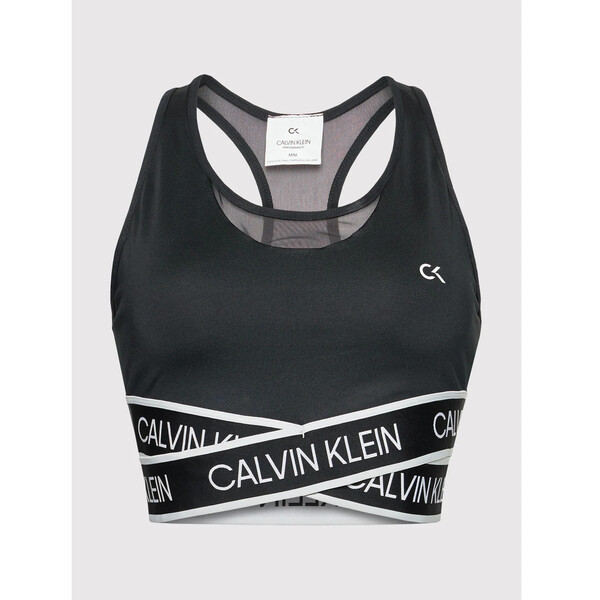 Calvin Klein Performance Biustonosz sportowy Medium Support 00GWT1K137 Czarny
