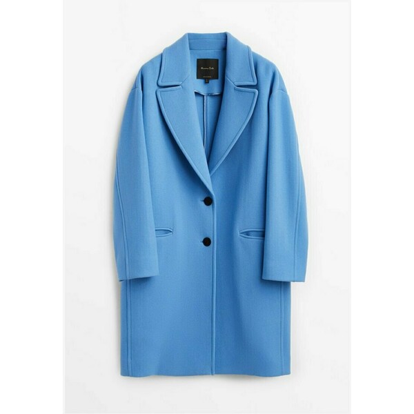 Massimo Dutti Krótki płaszcz blue M3I21U0EL