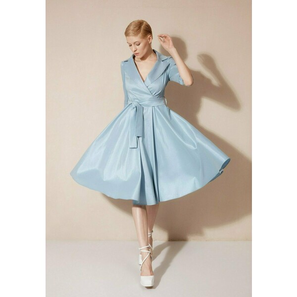 KMX Fashion Sukienka koktajlowa niebieski KM021C003