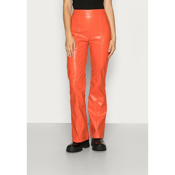 HOSBJERG DOLLY PANTS Spodnie materiałowe orange HOX21A00S