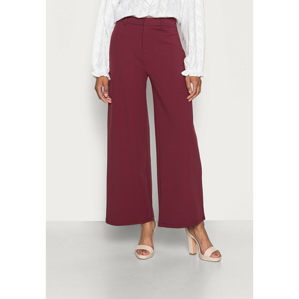 Anna Field FLARED BUSINESS PANTS Spodnie materiałowe dark red AN621A055