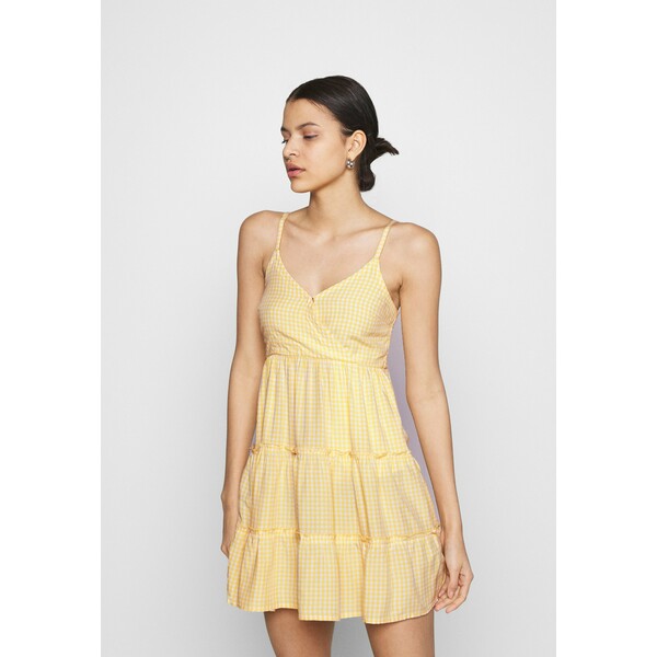 Hollister Co. BARE FEMME SHORT DRESS Sukienka letnia yellow H0421C03J