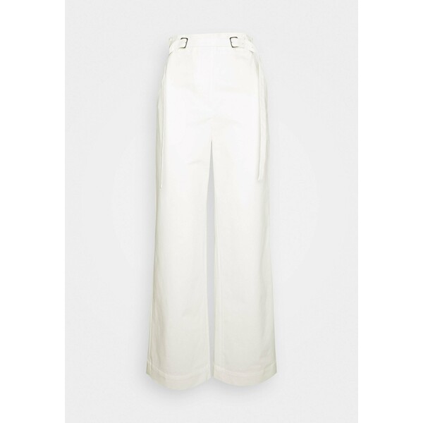 Proenza Schouler White Label BELTED PANT Spodnie materiałowe off-white PQ421A006