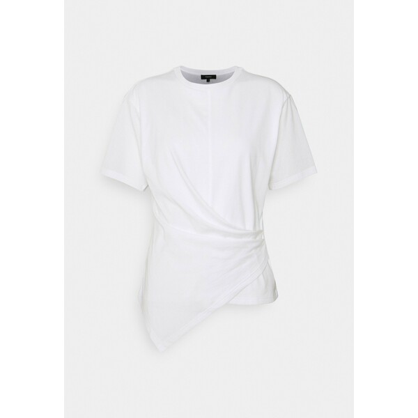 Theory DRAPE APEX TEE T-shirt z nadrukiem white T4021D00K
