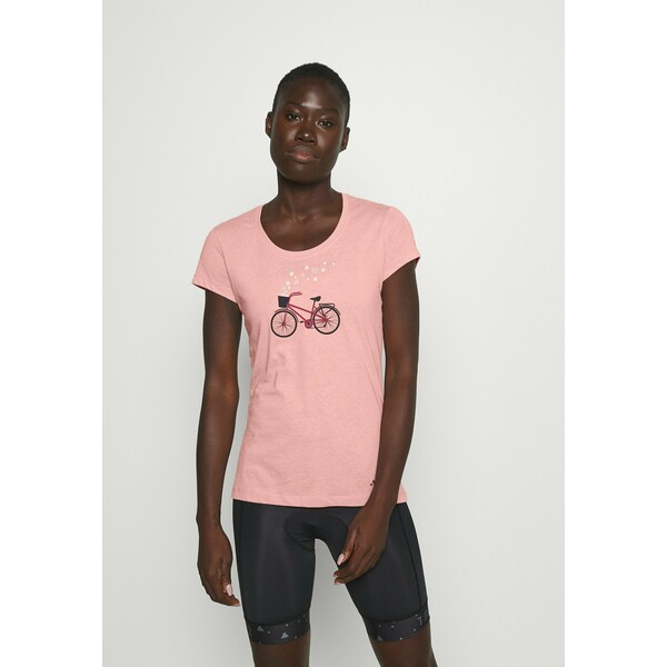 Vaude WOMEN'S CYCLIST T-shirt z nadrukiem soft rose VA441D019