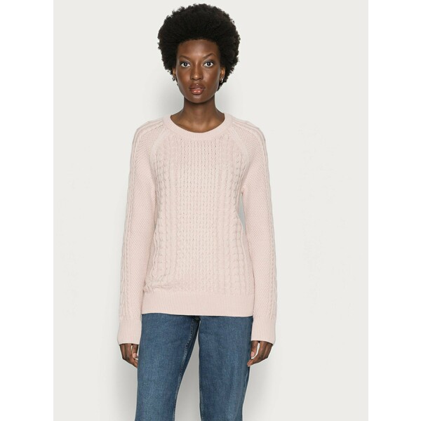 GAP CABLE CREW Sweter dull rose GP021I0AG