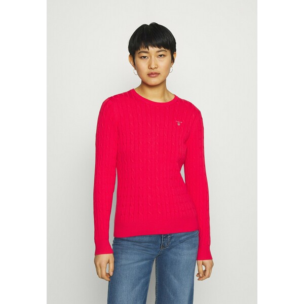 GANT CABLE CNECK Sweter watermelon red GA321I05K