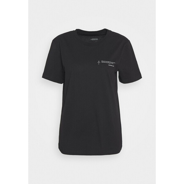 DESIGNERS REMIX STANLEY TEE T-shirt z nadrukiem black DEA21D00D