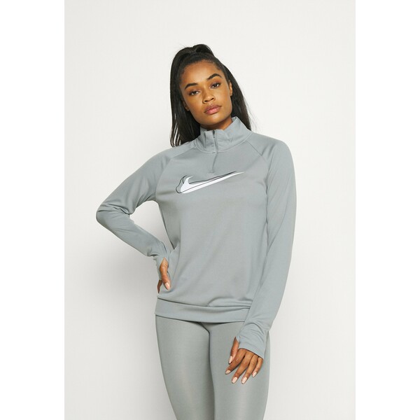 Nike Performance RUN Bluzka z długim rękawem particle grey/white N1241G0B8