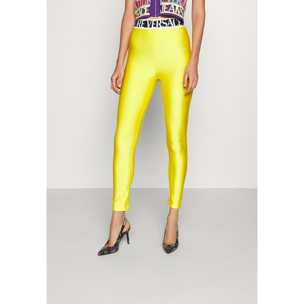 Versace Jeans Couture PANTS Spodnie materiałowe yellow VEI21A01G