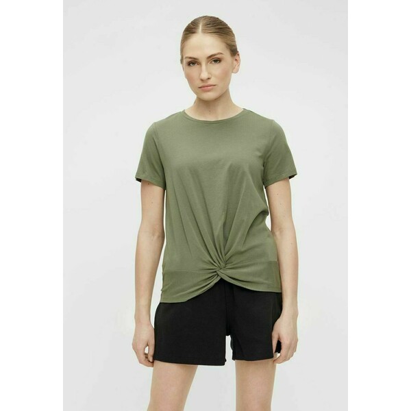 Object T-shirt z nadrukiem deep lichen green OB121D0CH