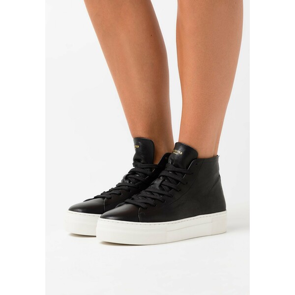 Selected Femme SLFHAILEY HIGHTOP TRAINER Sneakersy wysokie black SE511A035
