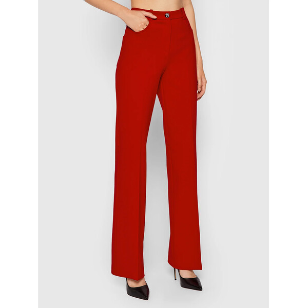 Pinko Spodnie materiałowe Abha 1G16QW 1739 Czerwony Regular Fit