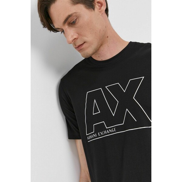 Armani Exchange T-shirt bawełniany 6KZTFA.ZJBVZ