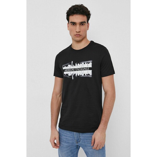 Armani Exchange T-shirt bawełniany 6KZTAE.ZJ5LZ