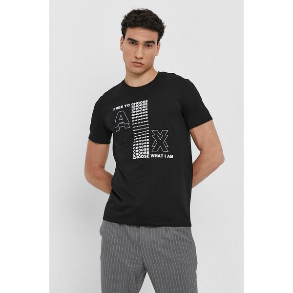 Armani Exchange T-shirt bawełniany 6KZTAA.ZJA5Z