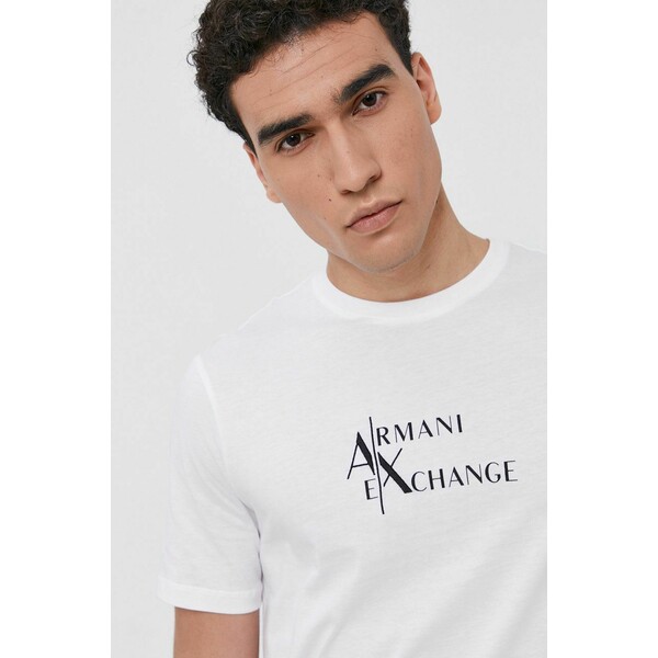 Armani Exchange T-shirt bawełniany 6KZTAX.ZJ5LZ
