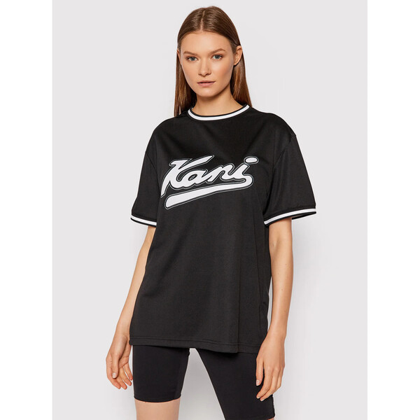 Karl Kani T-Shirt Varsity Mesh 6137066 Czarny Regular Fit