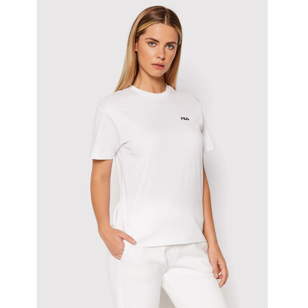 Fila T-Shirt Efrat 689117 Biały Regular Fit