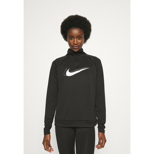 Nike Performance RUN Bluzka z długim rękawem black/white N1241G0B8