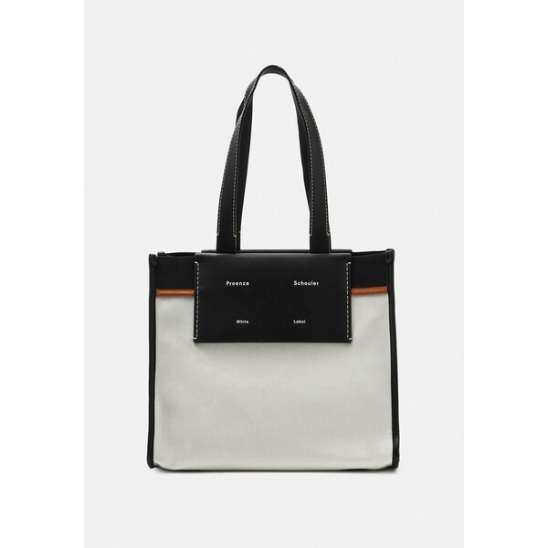 Proenza Schouler White Label LARGE COATED TOTE Torebka off white P1Y51H000
