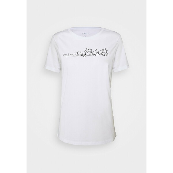 Mavi CURRENT MOOD PRINTED T-shirt z nadrukiem white MA621D06U