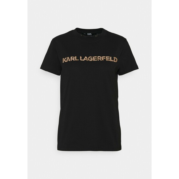 KARL LAGERFELD KANDY KRUSH LOGO T-shirt z nadrukiem black K4821D08A