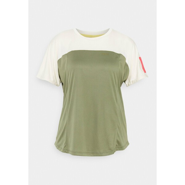 Roxy EARTH GANG T-shirt z nadrukiem deep lichen green RO541D05W